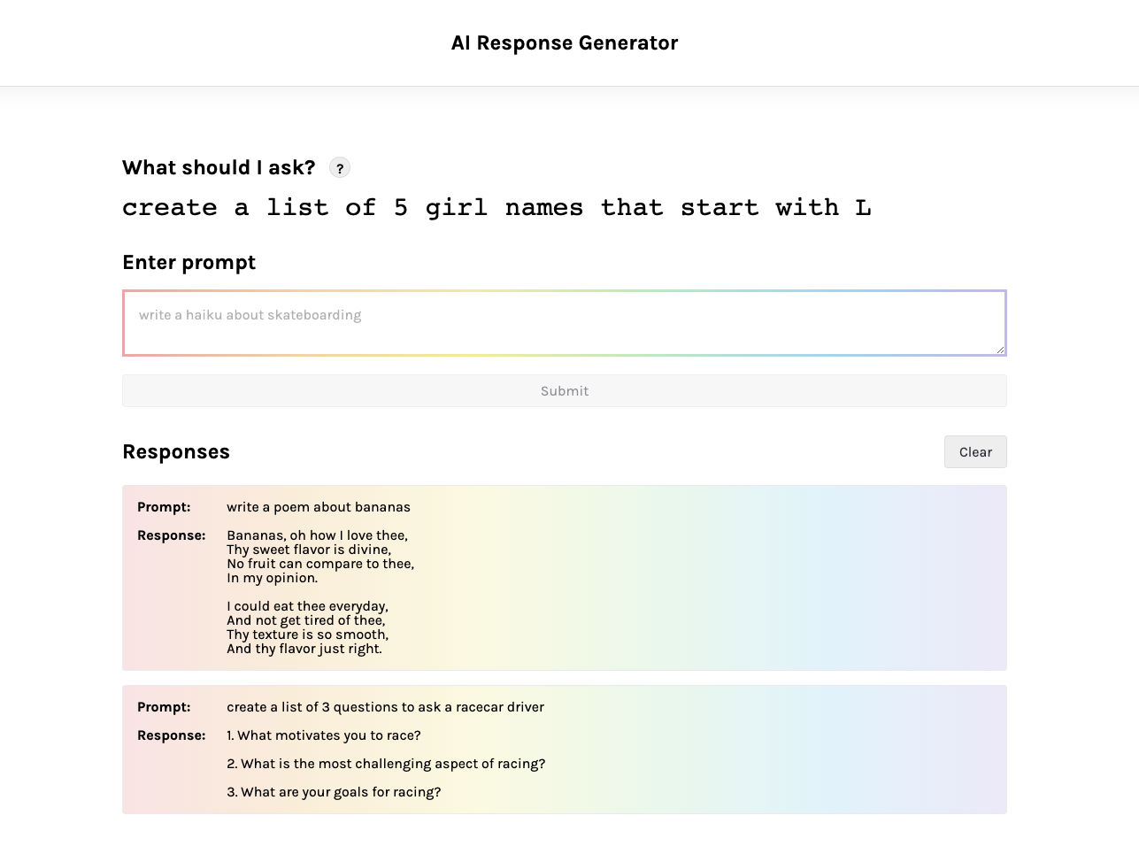 AI Response Generator